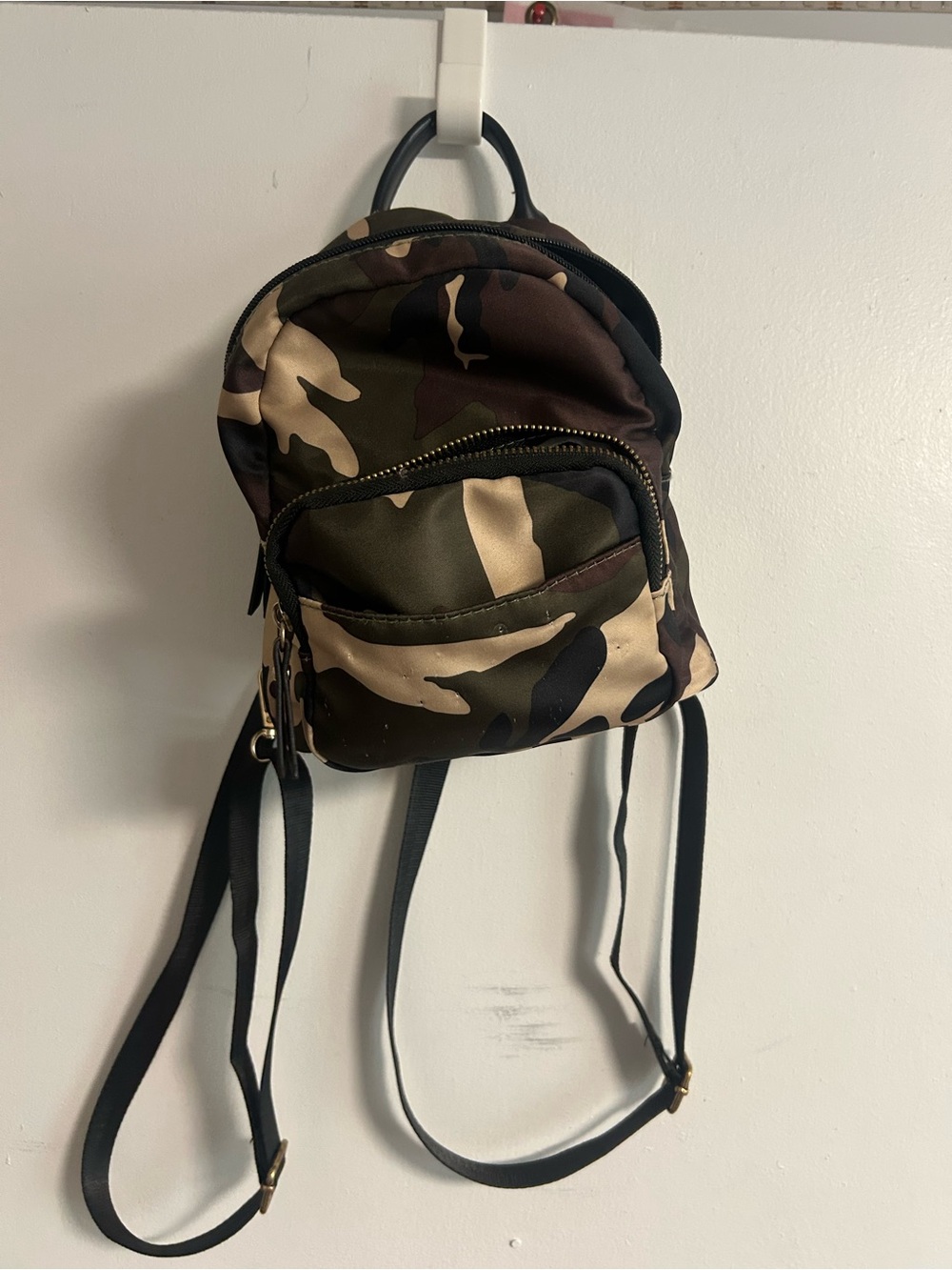 Camouflage Mini Backpack - Green/Brown/Tan